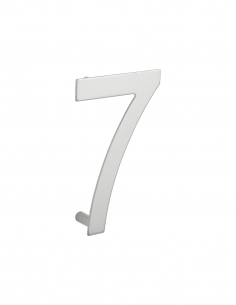 Numero civico 7 in acciaio inox, altezza 100 mm, da avvitare – THIRARD