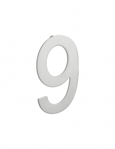 Numero 9 da avvitare, inox, altezza 100 mm – THIRARD
