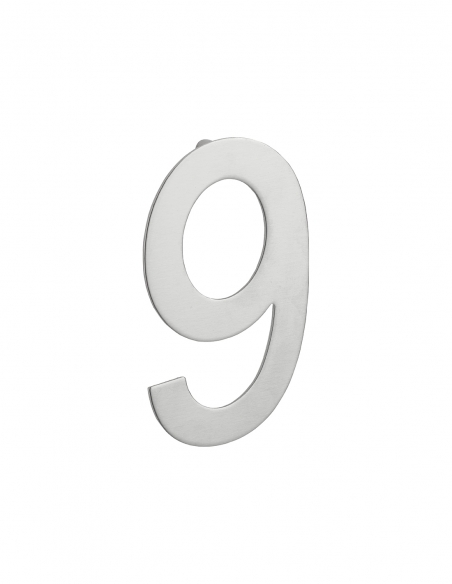 Numero 9 da avvitare, inox, altezza 100 mm – THIRARD