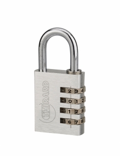 Lucchetto TYPE 1 ALU CODE 40 mm con combinazione modificabile, colori assortiti – THIRARD