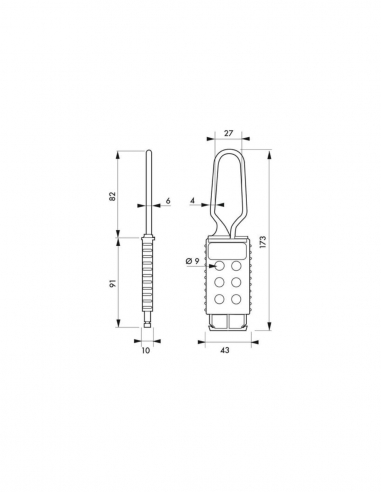 MORSA in nylon per 6 lucchetti – THIRARD