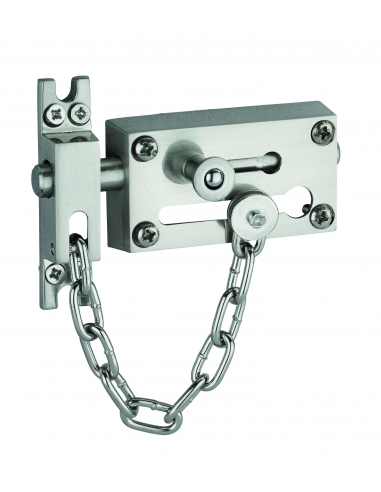 PROTEZIONE PORTA CON CATENA FINITURA NICHELATA
