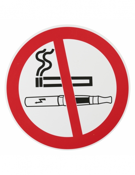 Disco segnaletico “Vietato fumare”, polistirene rigido adesivo, Ø180 mm – THIRARD