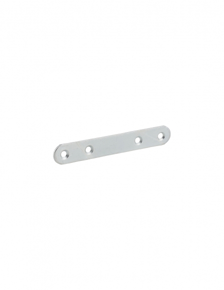 Piastra di giunzione 100x15 mm, estremità tonde, acciaio zincato – THIRARD