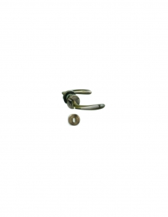 Maniglia su rosetta Barok, rosetta tonda, foro chiave, bronzo – THIRARD