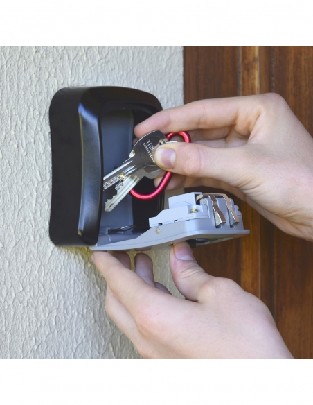 Cassetta portachiavi a combinazione 4 cifre, 40x94 mm, acciaio, nero – THIRARD