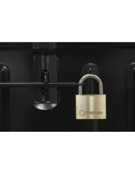 Lucchetto a chiave Tipo 1+, per interno, ottone, arco in acciaio, 45 mm, 2 chiavi – THIRARD