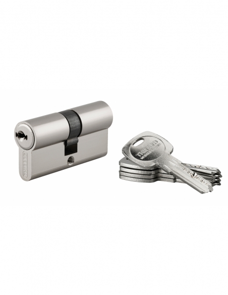 Cilindro europeo TRAFIC 6 30 x 30 mm, nichelato, camma ridotta, 3 chiavi – THIRARD