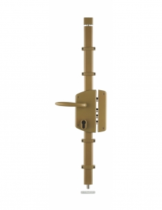 Cassa serratura MELISSA, oro, con quadro maniglia, 85 x 174 mm, destra – THIRARD