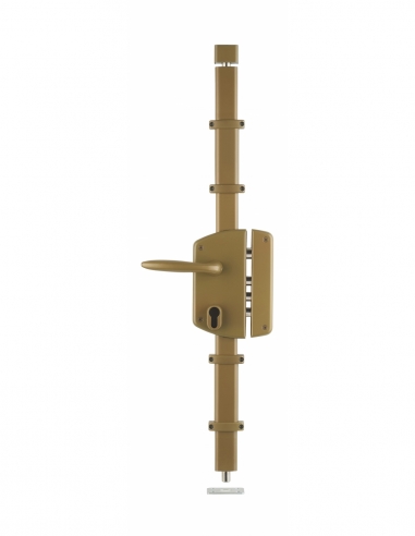Cassa serratura MELISSA, oro, con quadro maniglia, 85 x 174 mm, destra – THIRARD