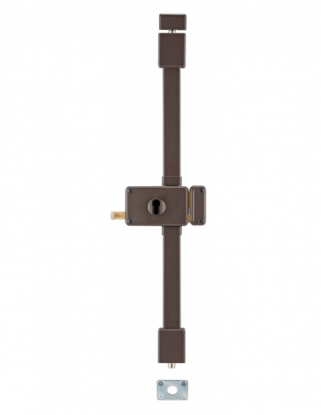 Cassa serratura HORGA, marrone, a tirante, 140 x 88 mm, destra – THIRARD