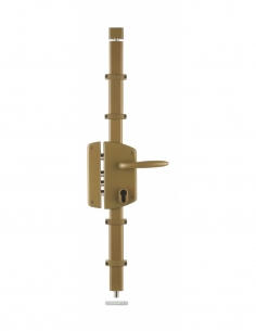Cassa serratura MELISSA, oro, con quadro maniglia, 85 x 174 mm, sinistra – THIRARD