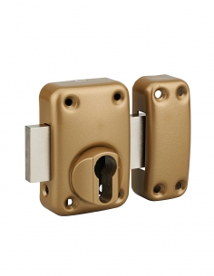 Corpo chiavistello CAPITAL per porta d’ingresso, epossidico oro - Thirard