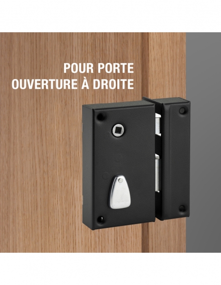 Vista aggiuntiva 3 di Serratura a 6 leve, a tirante, 75 x 130 mm, destra – THIRARD