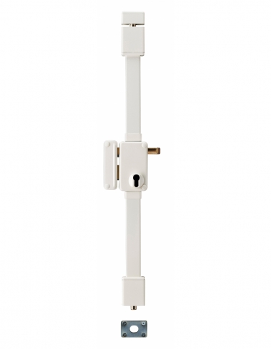 Cassa serratura BELUGA CP, bianca, a tirante, 75 x 130 mm, sinistra – THIRARD
