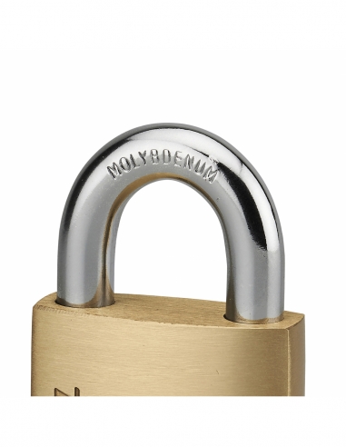 Vista aggiuntiva 1 di Lucchetto a chiave Fédéral Lock 510 in ottone, per cantiere, arco in acciaio, 40 mm, 2 chiavi - THIRARD