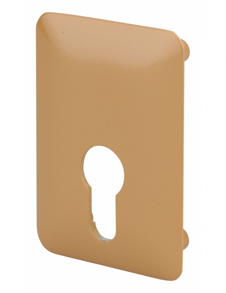 Piastra di rinforzo per cilindro a profilo europeo per chiavistello Corvette, fissaggio a vite, bronzo epossidico - THIRARD