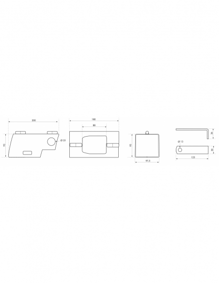 Antifurto per testa di traino bloccabile con lucchetto, acciaio - THIRARD