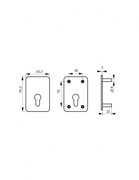 Antifurto per testa di traino bloccabile con lucchetto, acciaio - THIRARD