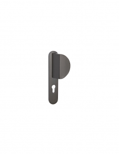 Maniglia CHANTILLY per porta d’ingresso e serratura TRIBANDO, marrone, mezzo set – THIRARD