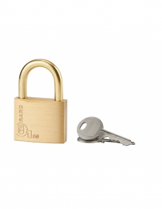 Lucchetto a chiave Tipo 1 in ottone per esterno arco acciaio 50 mm 2 chiavi - THIRARD