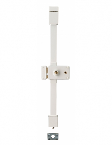 Serratura HORGA, bianca, CR Transit 2, con quadro maniglia, 140 x 88 mm, sinistra, 4 chiavi – THIRARD