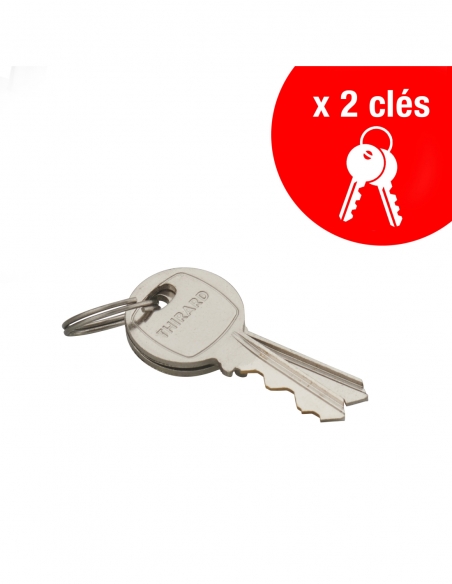 Vista aggiuntiva 2 di Lucchetto TYPE 1 in alluminio 40 mm arco semialto 2 chiavi – THIRARD