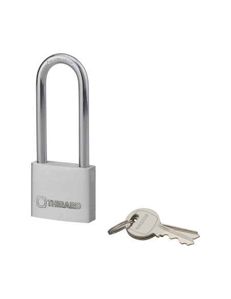 Lucchetto Maxium a chiave per interno alluminio arco semialto 40 mm 2 chiavi – THIRARD