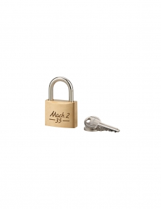 Lucchetto MACH 2 35 mm, corpo in acciaio, arco in acciaio inox, 2 chiavi – THIRARD