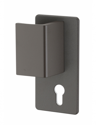 Maniglia Beluga per porta d’ingresso, sinistra, marrone – THIRARD