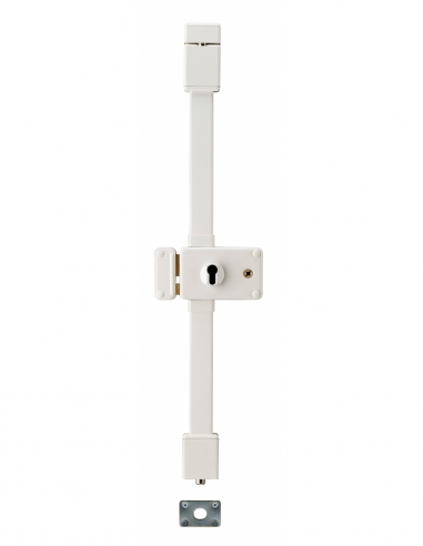 Cassa serratura da applicare Horga a quadro, sinistra, 3 punti, asse 55 mm, bianco – THIRARD