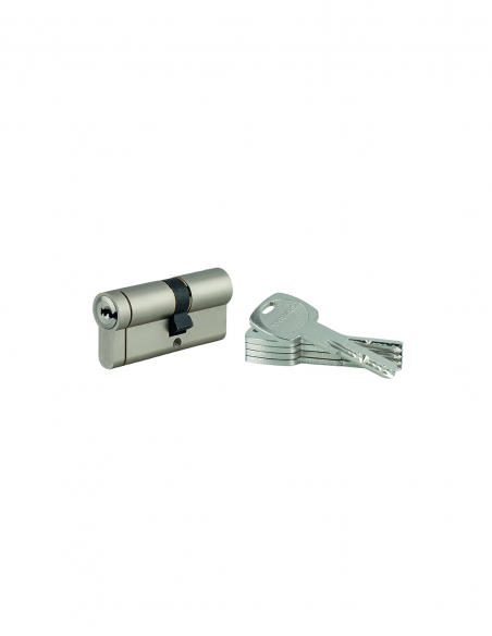 Cilindro europeo Transit 1, 30 x 40 mm, nichelato, 5 chiavi – THIRARD