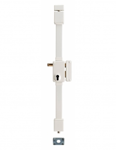 Cassa serratura da applicare Beluga a tirare, destra, 3 punti, entrata 45 mm, bianca – THIRARD