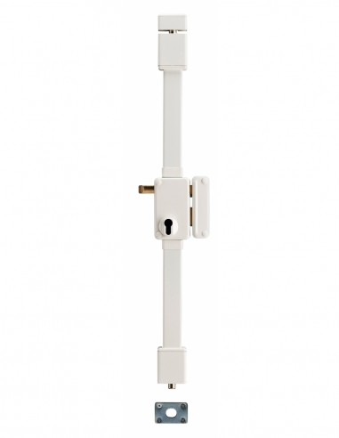 Cassa serratura da applicare Beluga a tirare, destra, 3 punti, entrata 45 mm, bianca – THIRARD