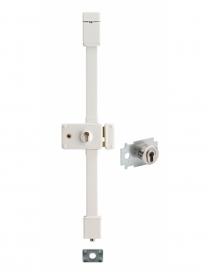 Serratura da applicare Horga A2P* con quadro, destra, 3 punti, 30x65 mm, entrata 70 mm, bianca, 4 chiavi – THIRARD