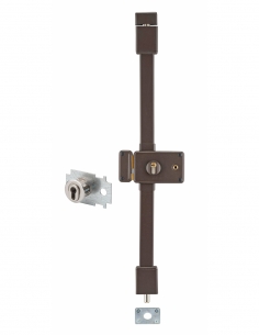 Serratura HORGA A2P*, marrone, CP Transit 2, quadro maniglia, 88 x 140 mm, sinistra, 4 chiavi, porta max 45 mm – THIRARD