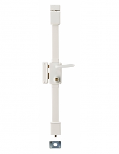 Serratura da applicare Beluga con quadro, sinistra, 3 punti, Ø23 mm, entrata 45 mm, bianca, 4 chiavi – THIRARD