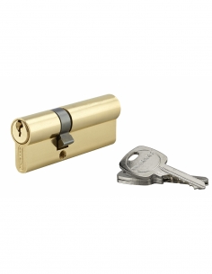 Cilindro europeo STD UNIKEY a doppia entrata 30 x 50 mm in ottone, chiave uguale, 3 chiavi – THIRARD
