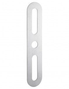 Piastra di finitura arrotondata 60x302 mm, inox - Intelock