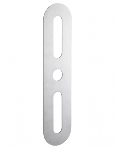 Piastra di finitura arrotondata 70x312 mm, inox - Intelock