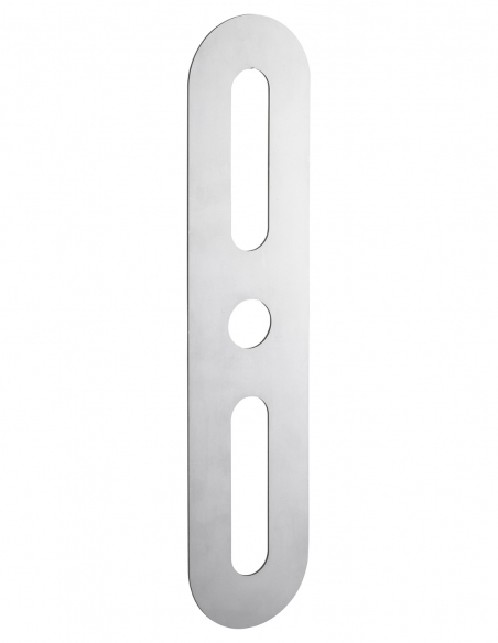 Piastra di finitura arrotondata 70x312 mm, inox - Intelock