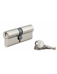 Cilindro europeo SA UNIKEY 35 x 40 mm nichelato, chiave uguale, 3 chiavi - THIRARD