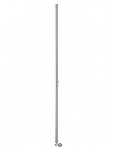 Cremonese con maniglia per porte e finestre, 2 punti, altezza 3000 mm, argentata - THIRARD