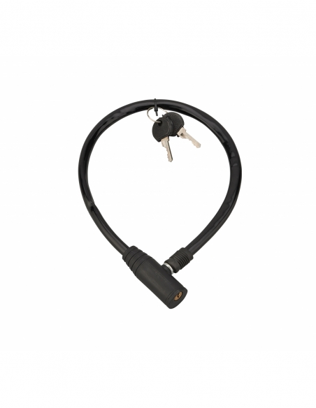 Antifurto con chiave THIRARD Twisty con cavo in acciaio, 5 mm x 0,5 m, 2 chiavi.