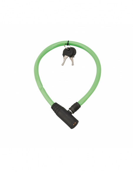 Antifurto con chiave THIRARD Twisty con cavo in acciaio, 5 mm x 0,5 m, 2 chiavi.