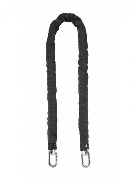 Catena THIRARD Loops in acciaio rivestita in nylon, per bici, moto e barriere, 1,2 m, nera.