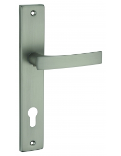 Set maniglie HEMERA E215 con foro cilindro, nichel satinato – THIRARD