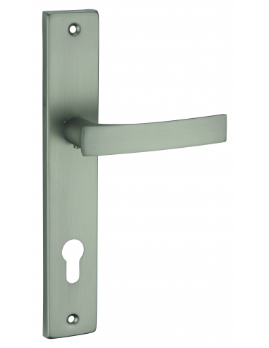 Set maniglie HEMERA E215 con foro cilindro, nichel satinato – THIRARD