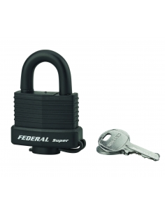 Lucchetto Sea Line 40 mm UNIKEY anticorrosione, arco inox rivestito PVC, 2 chiavi – THIRARD