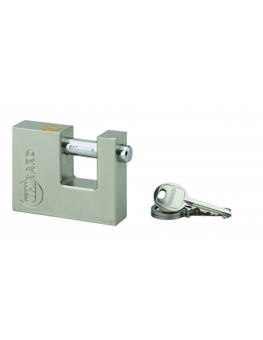 RECT LUCCHETTO IN OTTONE 70 ACCIAIO SH